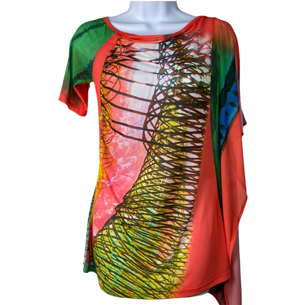 Save The Queen mesh sheer stretch top M - Picture 11 of 11
